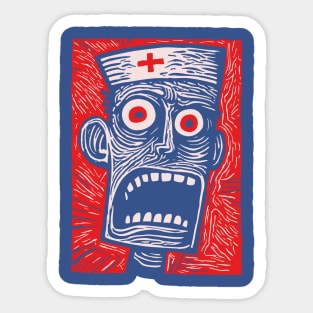 Zombie Doctor | Undead Healthcare Worker Sticker